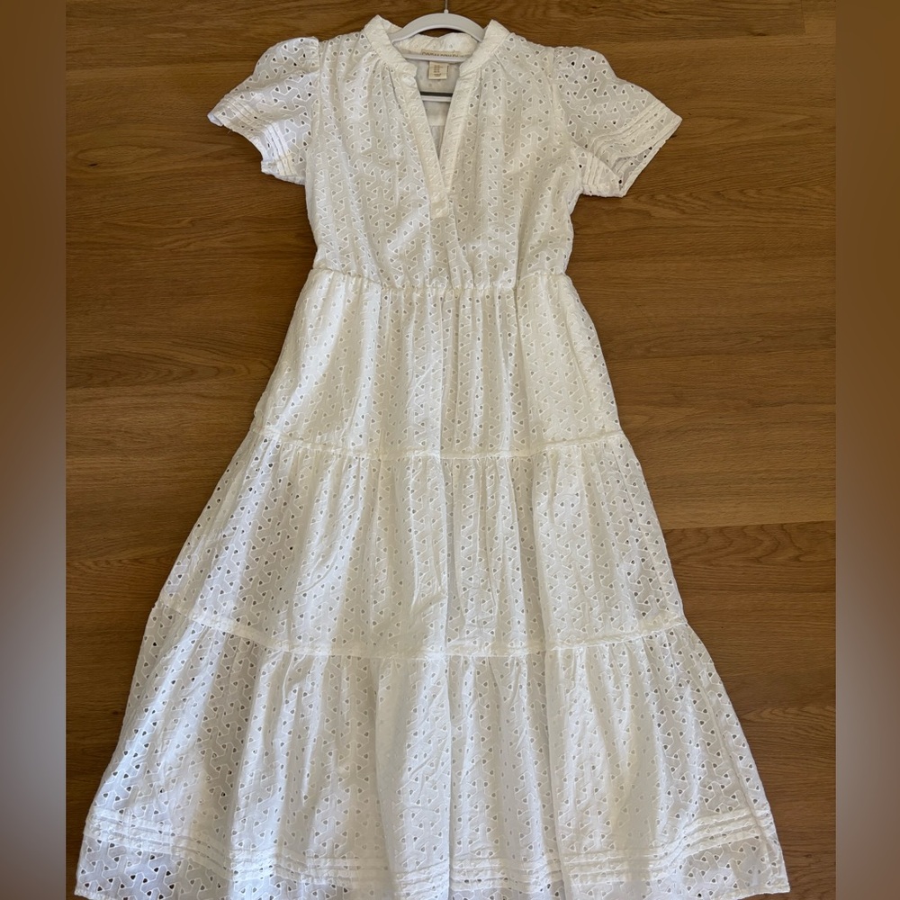Cynthia Rowley Ivory Eyelet Maxi Dress